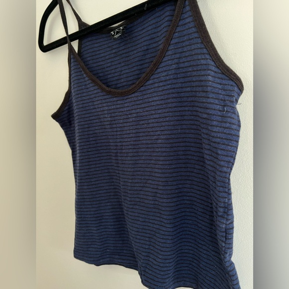 Striped Cropped Fitted Tank - Picture 2 of 5